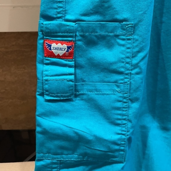 Sherly Teal scrub pants with elastic waist Sz 2XL - Picture 2 of 5